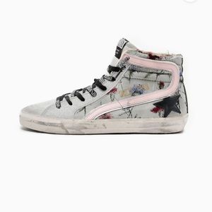 Golden Goose Slide Sneakers Dissolved Floral